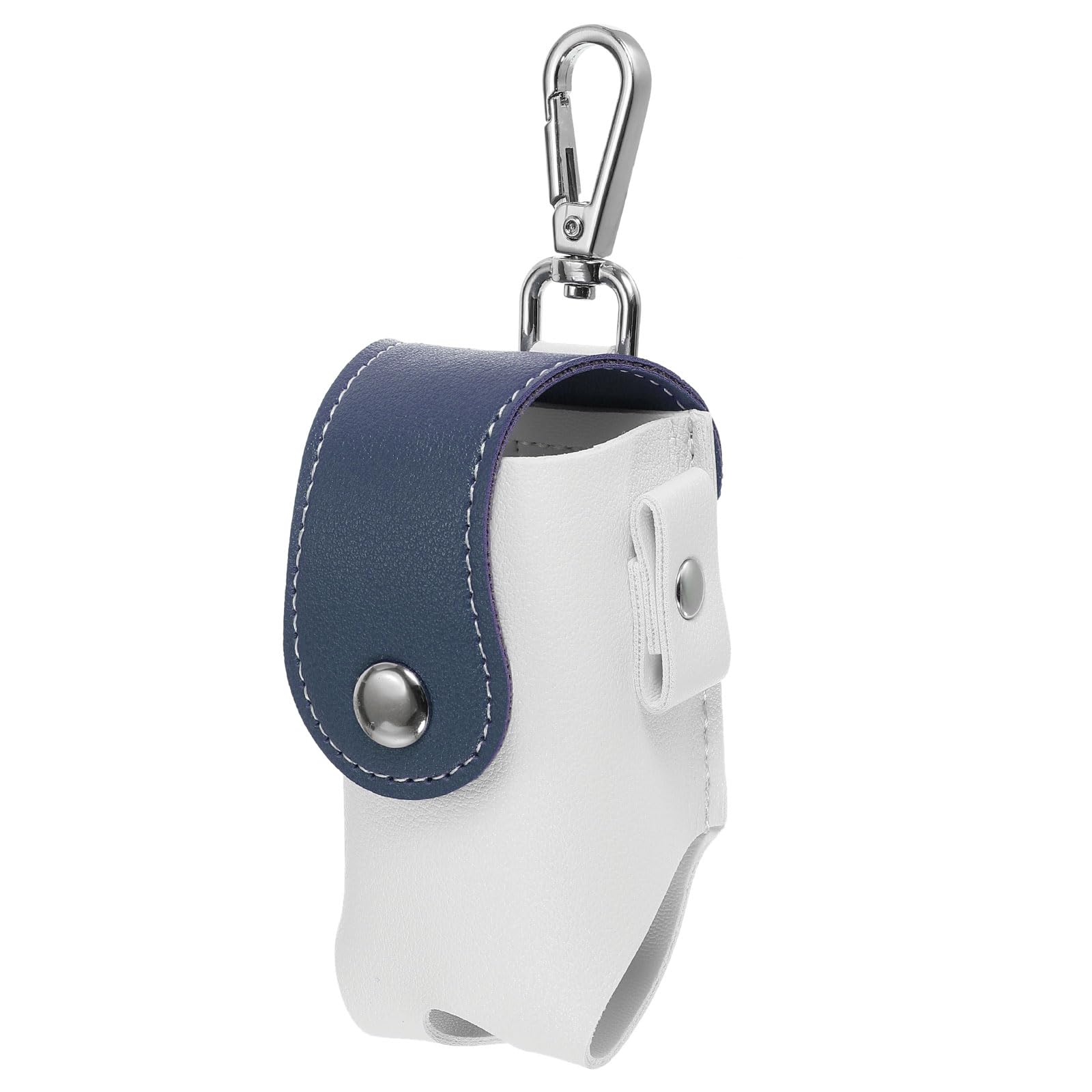 PATIKIL Golf Ball Waist Bag, Golf Ball Carry Pouch with Tee Holder, Buckle, Clip for Women Men Belt Golf Storage, White Blue