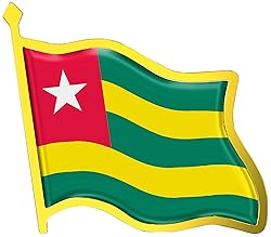 Togo Flag Lapel Pin - Enamel Metal National Badge