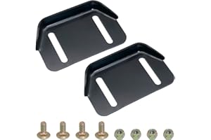 YiaChuii Snow Blower Skid Plate Shoes for MTD OEM-784-5580, 2 PCS Black Height Adjust Skid Shoe with Mounting Hardware Replace for 784-5580-0637 Snow Thrower, Stens 780-420(Black)