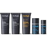 Geologie Complete Skincare Set for Men & Women | 1-Month Simple & Effective Daily Clear Skin Routine | Acne, Oily Skin, Dark Spots | Face Wash 2-Pack, Retinol Face Cream, SPF15 Moisturizer & Eye Cream