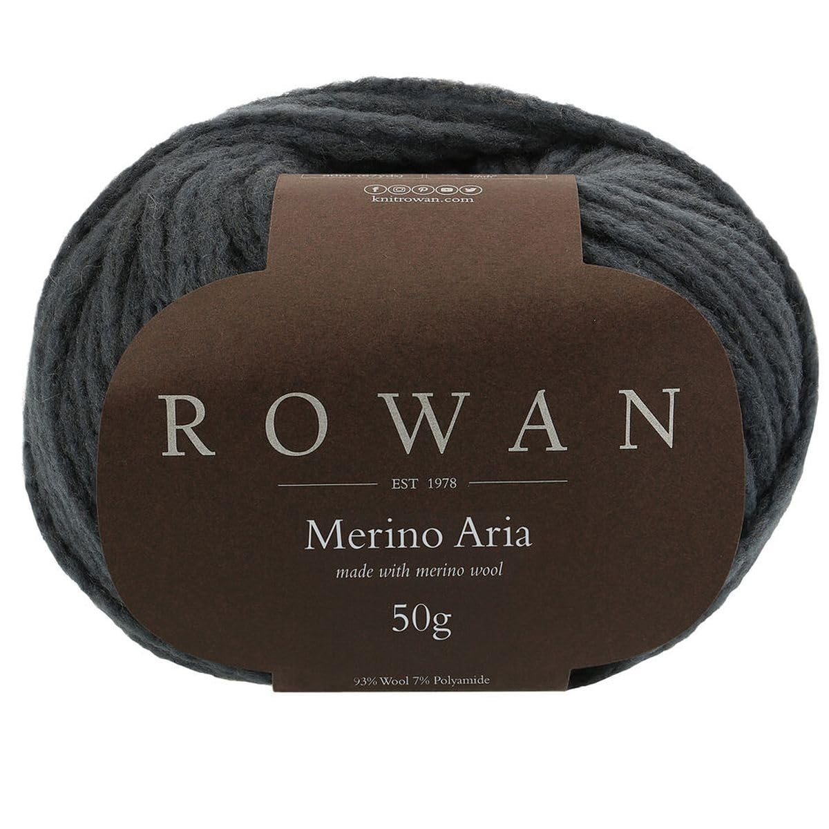 Rowan Merino Aria Slate 100% Wool Yarn - 50g