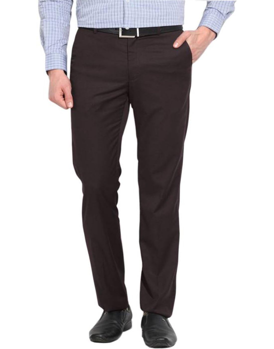 ad & av men's formal trouser (baleno_coffi_new_bb) - brown