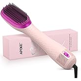 APOKE 3 in 1 Hair Dryer Brush Professional 1200W Powerful Ceramic Tourmaline 3 Heat/2 Speed Settings One Step Hair Dryer and Styler (Pink)