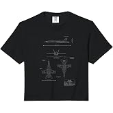 F-18 F/A-18E Super Hornet Jet Airplane Comfort Colors Crop Top