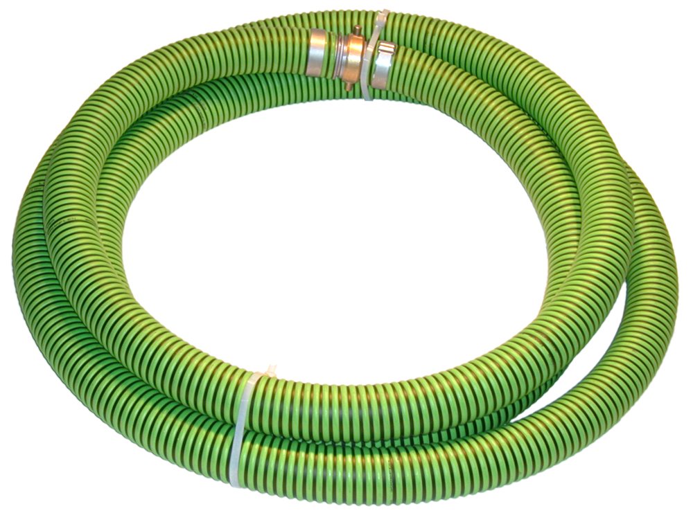 Kanaflex 300 EPDM Series EPDM Suction Hose Assembly, Green/Black, 11/2