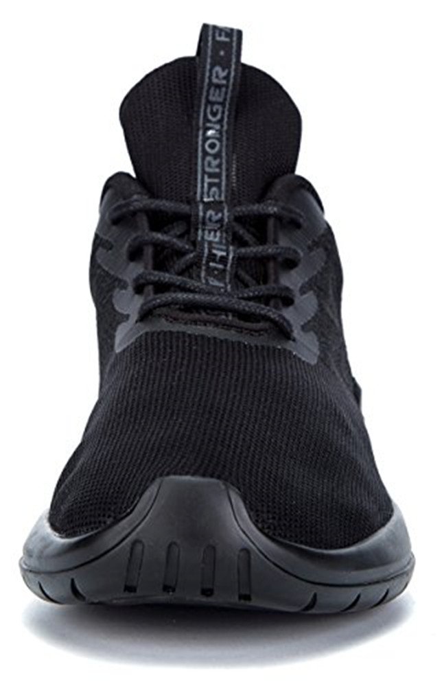 Soulsfeng Men Women Unisex Casual Fashion Sneakers Lightweight Breathable Athletic Sport Shoes (Women US6.5=EUR37=23.5CM, Black)