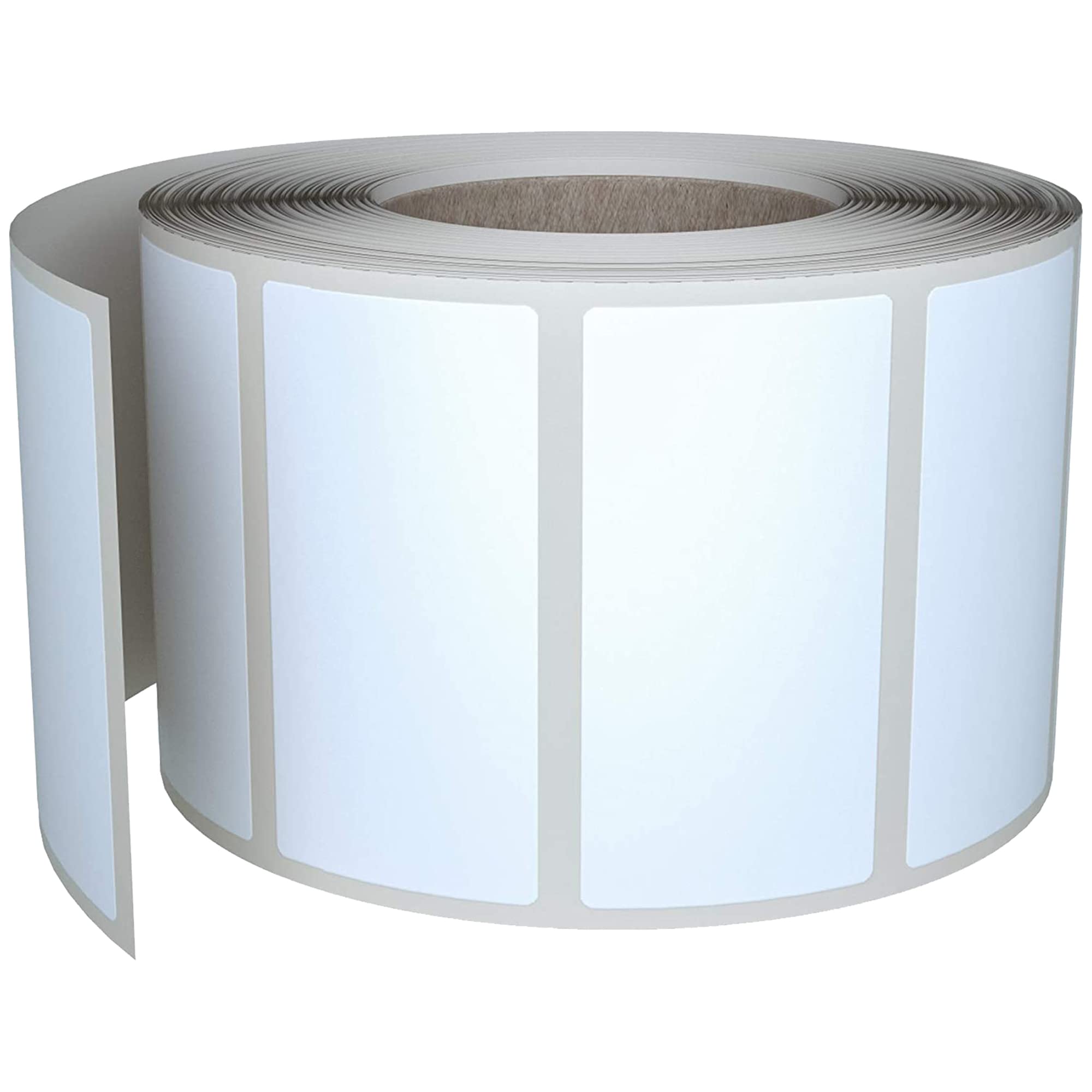 Royal Green Rectangular Color Coding Sticker Roll - Write On Labels for Folders, Organizing & More, 1.57" x 0.75" Stickers to Write On Name Tags for Office Supplies & Organization, 500-Pack (White).