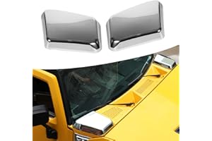 USSKYBOY Side Air Intake Hood Vent Cover Chrome Bezel Exterior Accessories Compatible with Hummer H2 2003-2009