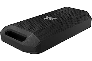CORSAIR EX400U Survivor 2TB USB4 External SSD – Up to 4000 MB/s, IP55 Rugged Drive, Plug & Play for PC, Mac & iPad – Black