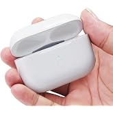 LMQ for AirPods Pro 1st &amp; 2nd Generation Wireless Charging Case，No Earbuds | Replacement for air pods Pro 1st 2nd Generation Charger Cases ,Support to Bluetooth Sync Pairing, Rear Button,White