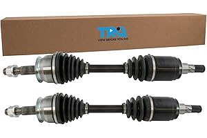 TRQ Front Driver and Passenger CV Axle Shaft Assembly Compatible with 2005-2019 Nissan Frontier 2005-2012 Pathfinder 2005-2015 Xterra 2009-2012 Suzuki Equator V6 4.0L