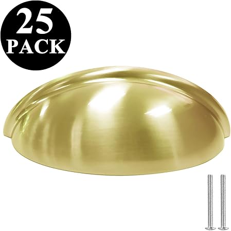 Gold Cabinet Pulls 3 Inch Cup Drawer Pulls For Girls Bin Cup