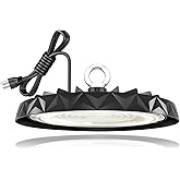 CHMLT LED High Bay Light,Industrial,150W 19500LM,6000K Daylight,AC100-277V,Energy Efficient Warehouse Shop Lighting Fixture w