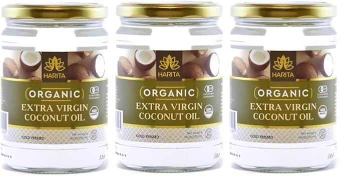 Amazon エクストラ バージン ココナッツオイル 美容 食用 3個セット Extra Virgin Coconut Oil オーガニック Jas 500ml 3個セット Harita ココナッツオイル 通販