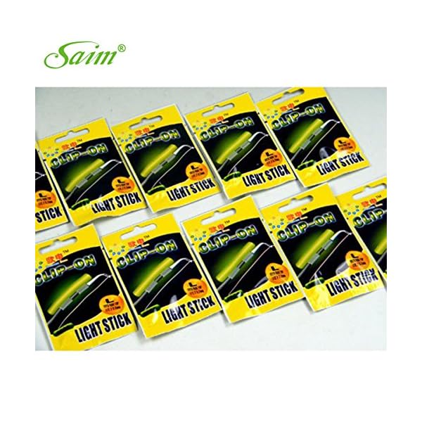 Saim-27-x-32mm-L-Dry-Type-Snap-Clip-On-Fishing-Rod-Top-Glow-Stick-50-Bags-100-Pcs Saim-27-x-32mm-L-Dry-Type-Snap-Clip-On-Fishing-Rod-Top-Glow-Stick-50-Bags-100-Pcs