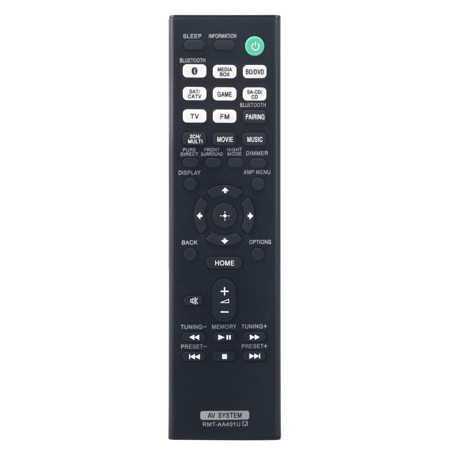 VINABTY RMT-AA401U Remote Control Replacement For Sony Audio AV System Multi Channel Receiver HT-X9000F SAWX9000F STR-DH590 STR-DH790 ST-RDH790 STRDH590 STRDH790