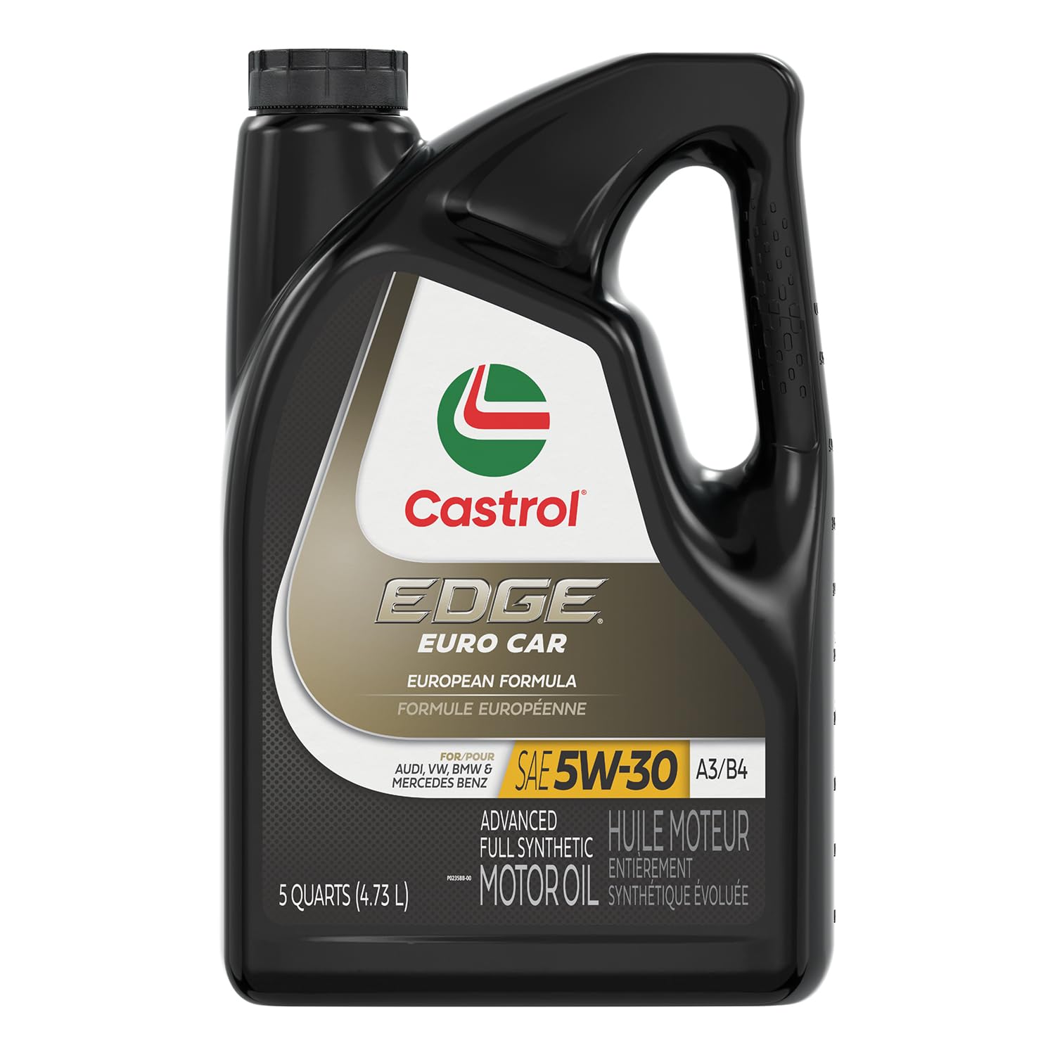 Photo 1 of Castrol Edge Euro 5W-30 A3/B4 European Advanced Full Synthetic Motor Oil, 5 Quarts (Pack of 1)