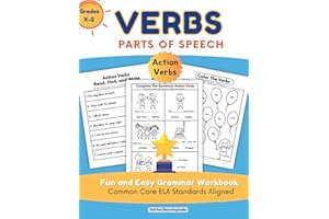 Verbs Action Words: Parts Of Speech - Fun and Easy Grammar Workbook: Common Core ELA Standards Aligned (Parts of Speech Workbooks)