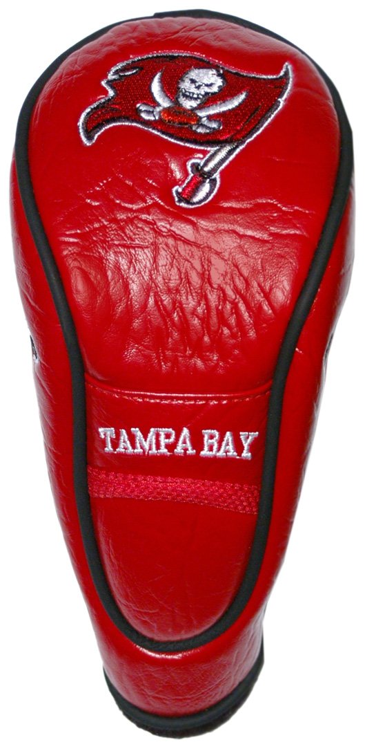 Team Golf NFL Tampa Bay Buccaneers Hybrid Head Cover Hybrid Golf Club Headcover, Hook-and-Loop Closure, Velour lined for Extra Club Protection