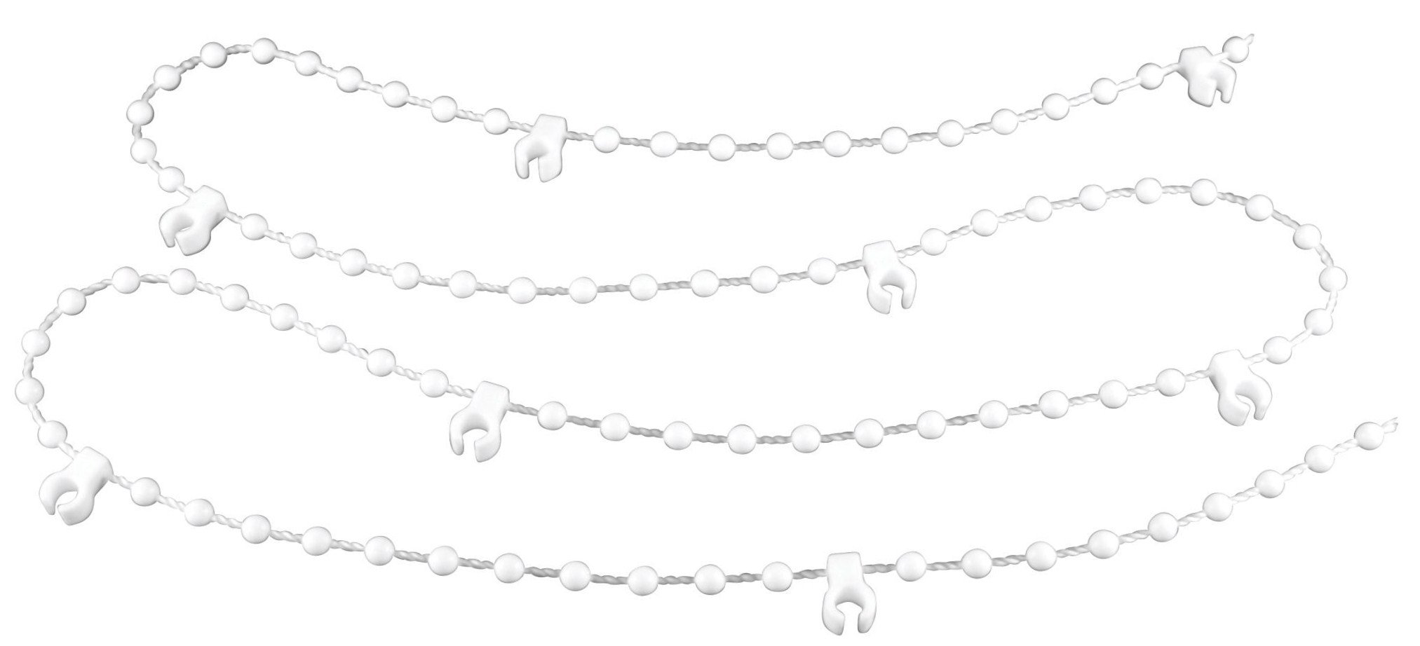 100 Clips 89mm Professional High Quality Vertical Blind Bottom Chain White