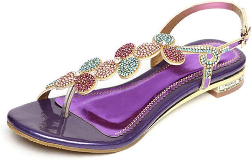 Women's Sandals, Summer Dress Shoes, Comfortable LowHeeled Shoes