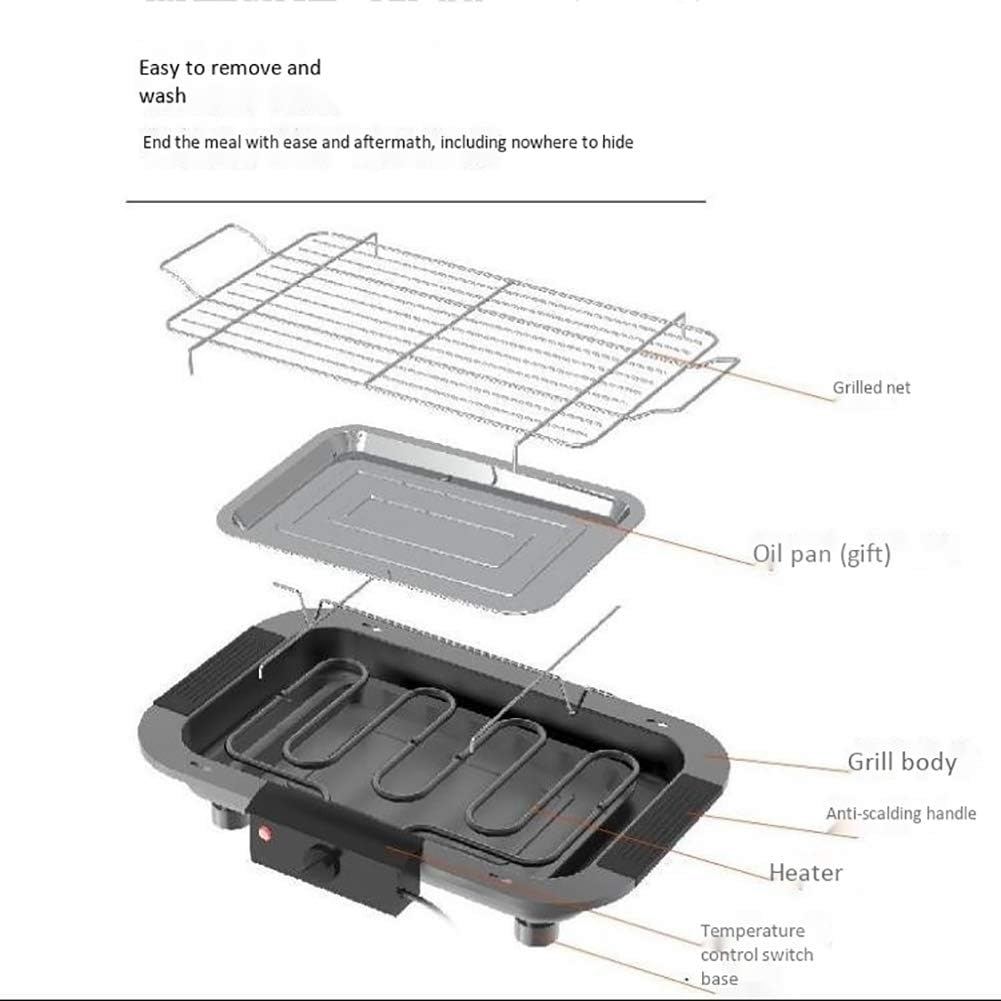 review WYQ Korean Thermostats for Household Use, Smoke-Free Grills, Intelligent Temperature-Controlled Electric Grills, Outdoor Grills,Package Three