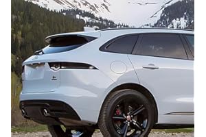 Rvinyl Tail Light Tint Covers Compatible with Jaguar F-Pace 2017-2020 - Blackout Smoke