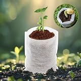 KEAHND Non-Woven Seedling Grow Bags 200pcs - Ideal for Vegetables & Fruits view 5