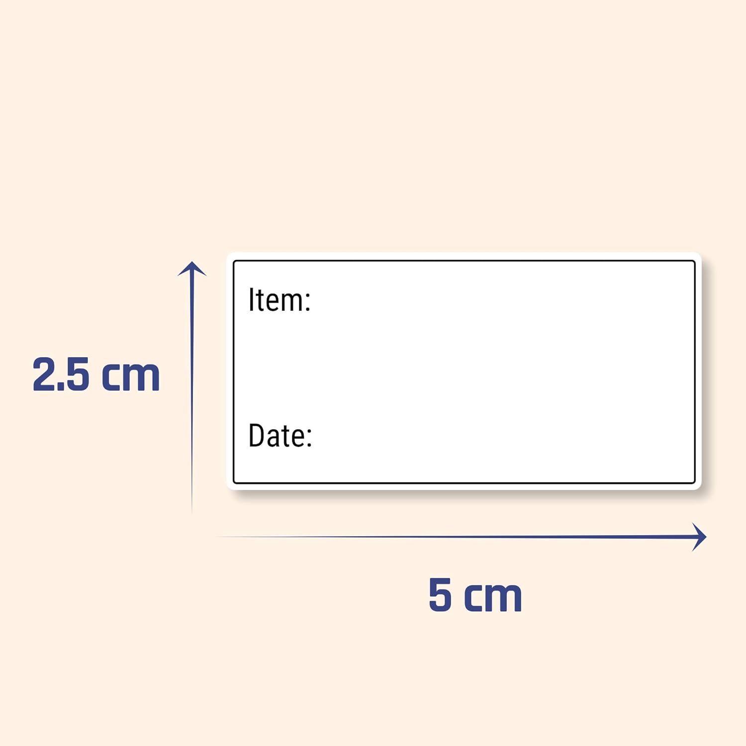 500 Pack, 2 x 1", Removable Food Storage Freezer/Refrigerator Date Labels Stickers : Office Products
