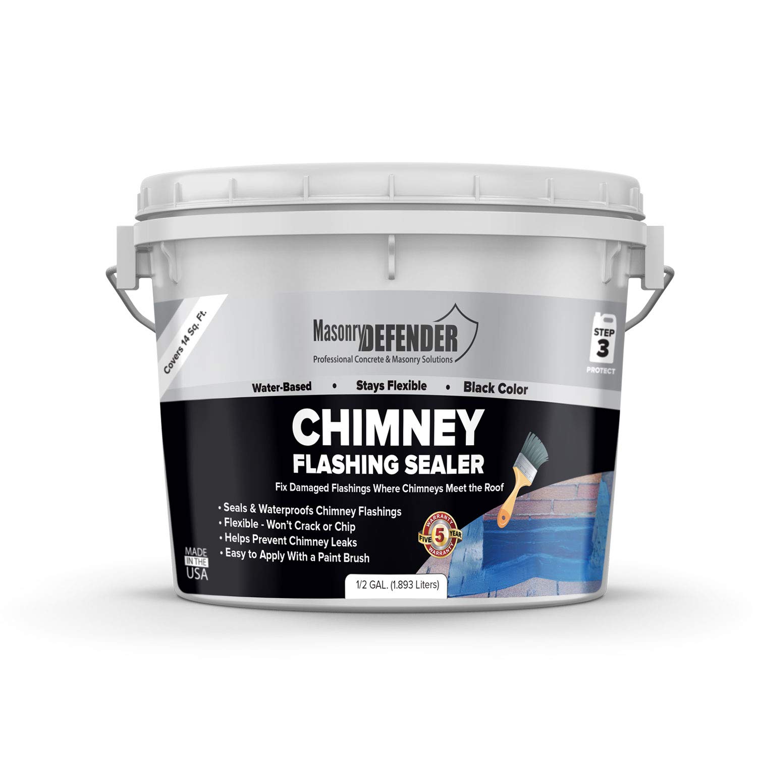 MasonryDefender Chimney Flashing Sealer - Flexible
