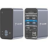 USB C Docking Station Dual 4K Monitor, TOBENONE Laptop Docking Station for MacBook Pro/Air, 15 in 2 USB-C Dock with 2 HDMI Po