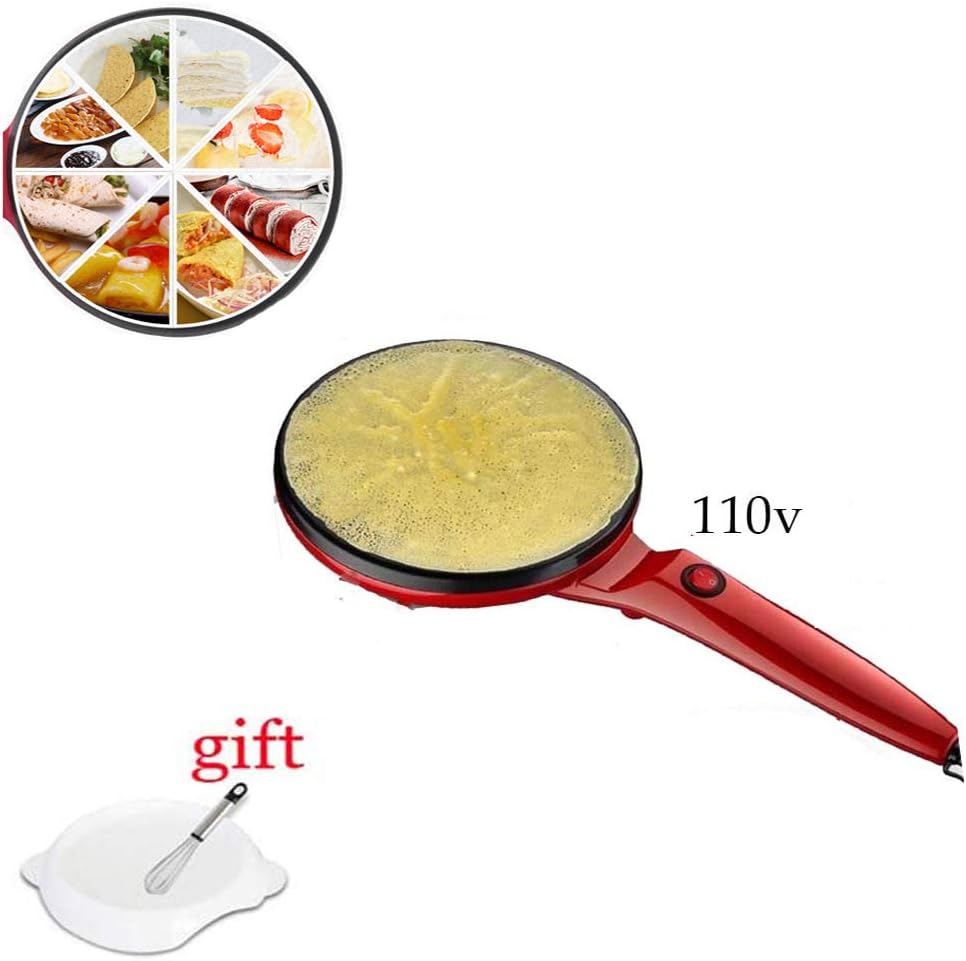 Newest Portable Electric Crepe Maker, 110V Electric Griddle