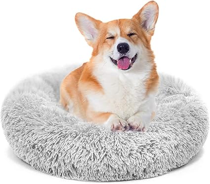 Mmtx Donut Paniers Pour Chiens Rond Coussin Lit De Chat Peluche Chaud Deluxe Lit Doux Dormir En Hiver Chaud D Animal Familier Pour Chats Et Petits Chiens Fond Anti Derapant Lavable Amazon Fr Animalerie