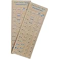 2 Pack Transparent Korean Keyboard Stickers, Korean Keyboard Replacement Sticker with Transparent Background and Blue Lettering for Computer Notebook Laptop Desktop Keyboards