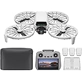 DJI Flip Fly More Combo With RC 2 Screen Remote Controller, Drone With 4K UHD Camera for Adults, Palm Takeoff, Auto Return, Intelligent Flight, 3 Batteries for 93-Min Flight Time