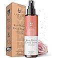Hydrating Rose Water Face Mist with Witch Hazel & Cucumber - USA Made with Natural & Organic Ingredients Facial Spray, Alcoho