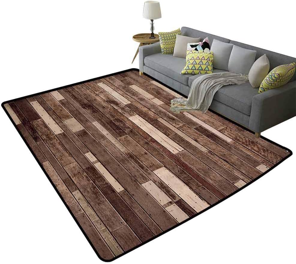 Wooden Flexible Rug Wall Floor Textured Planks Panels Picture Art Print