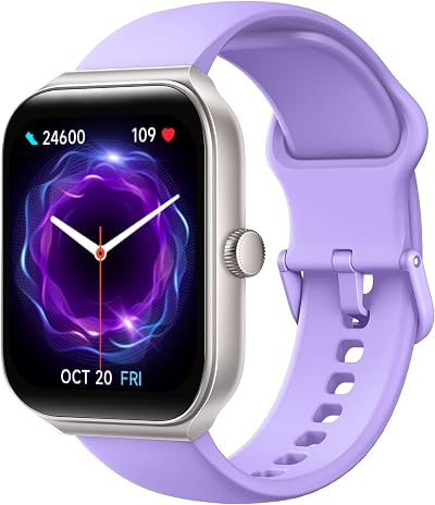 TOOBUR Smart Watch Women Alexa 1.95" Calls IP68 Fitness Tracker Heart Rate Sleep
