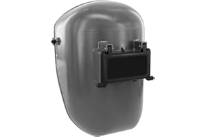 Fibre-Metal by Honeywell Tigerhood Classic Thermoplastic Welding Helmet with Speedy Loop Hard Hat Mount, Gray (5906GY) Medium