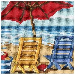 Dimensions 07223 Needlepoint Kit, Beach Side View