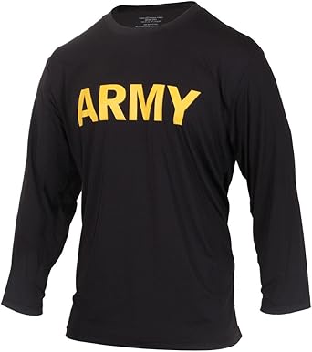 Rothco Long Sleeve Army PT Shirt, XL: Amazon.co.uk: Clothing