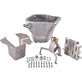 IAG Performance EJ Street Oil Pan Package for Subaru WRX/STI/LGT/FXT Silver | Complete kit: pan, V2 pickup, baffle, windage tray, hardware included, 30% more capacity than OEM