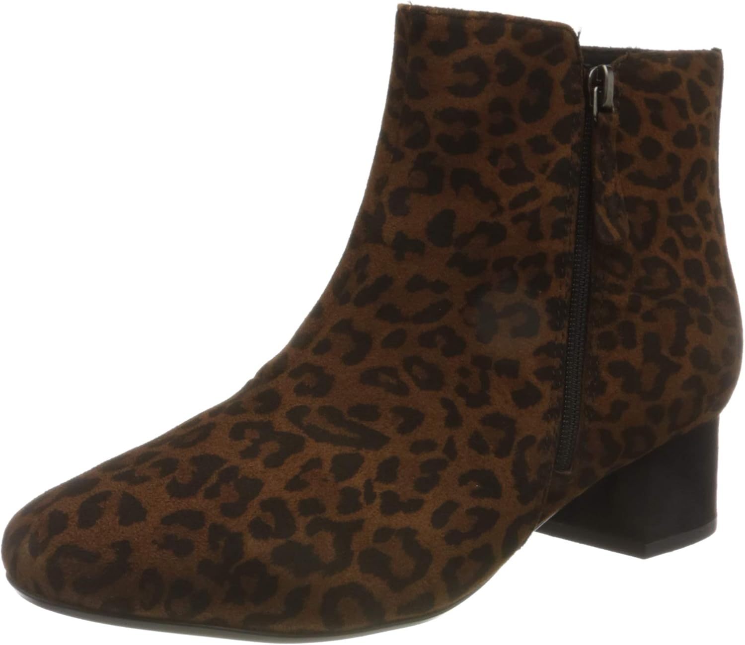 clarks animal print ankle boots