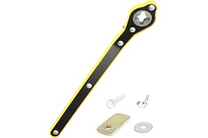 iolory Car Scissor Jack Adapter,Heavy Duty Tire Lug Wrench,Auto Labor-Saving Jack Ratchet Wrench with Long Handle,Car Accesso