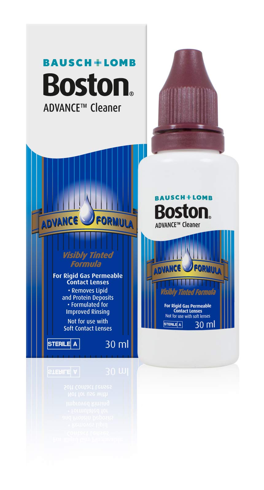 Boston Advance Cleaner, 30ml - Leaves Lenses Clean, Ready for Disinfection and Conditioning - For Rigid Gas Permeable (RGP) and Hard Contact Lenses