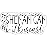 (3pcs) Shenanigan Enthusiast Sticker Funny Saying Sarcastic Quotes Inspirational Phrase Vinyl Decal Gift Stickers for Tumbler Laptop Tablet Water Bottles Books Phone - Size 3x1.4