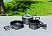 Texsport Hiker Black Ice Hard Anodized Compact Outdoor Camping Cookware Cook Setthumb 3