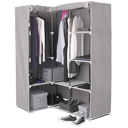 Ac Deco Corner Cupboard With 1 Hanging Rail And 10 Tier 131 X