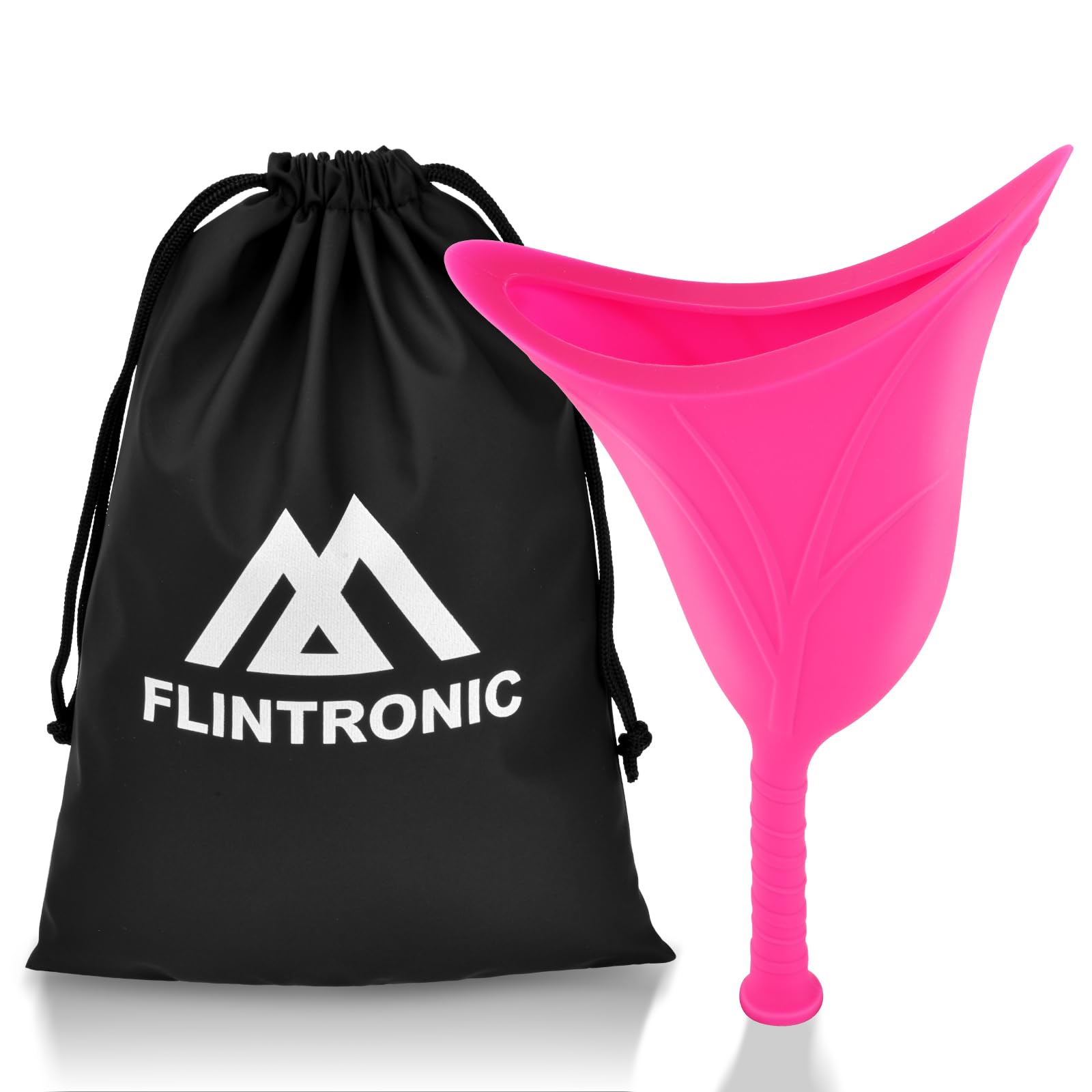 flintronic Female Urination Device, Reusable Silicone Female Urinal, Women Stand to Pee Device, for Outdoor Activities, Camping, and Travel