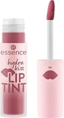 essence hydra kiss LIP TINT, Lippenstift, Nr. 06, Rot, langanhaltend, Färbeeffekt, natürlich, glänzend, vegan, ohne Parabene, ohne Mikroplastikpartikel, Nanopartikel frei, 1er Pack (4ml)